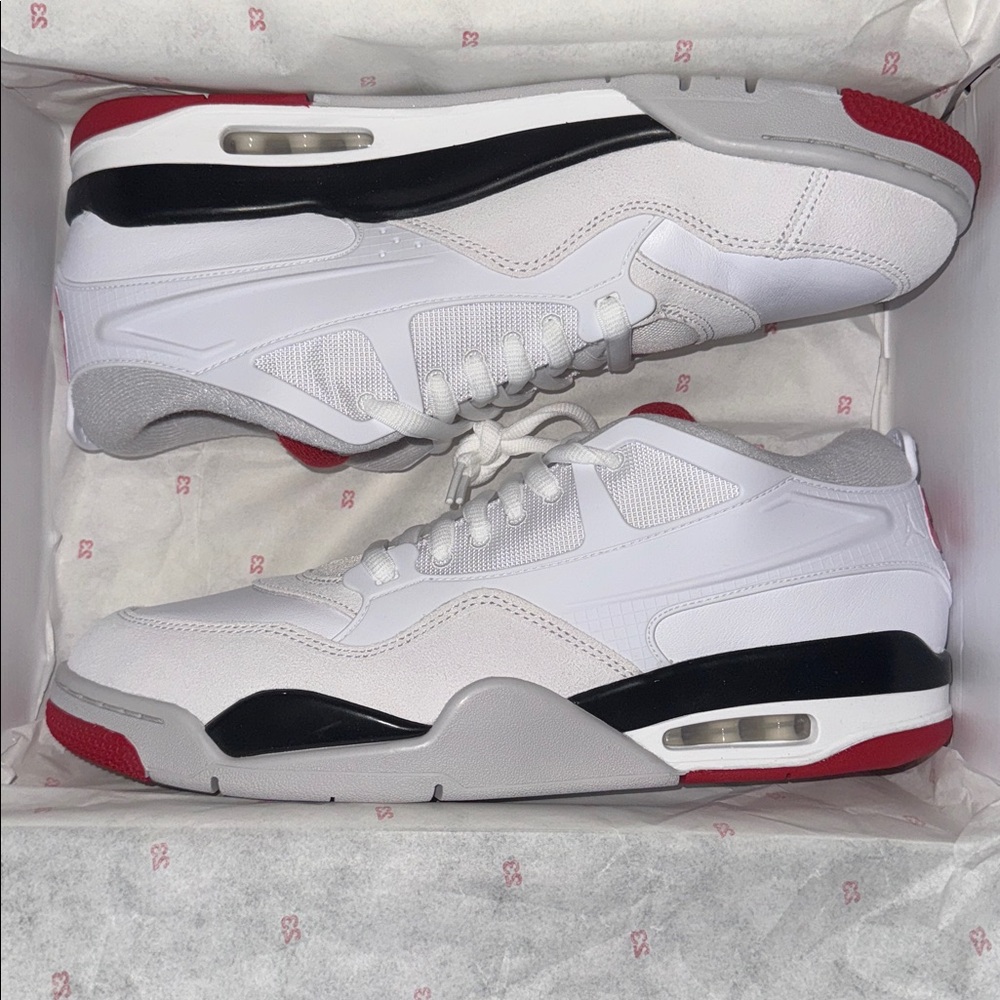 New Jordan 4 RM ‘White Fire Red’ Sz.13m. Original box